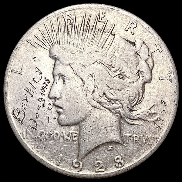 1928 Silver Peace Dollar NICELY CIRCULATED