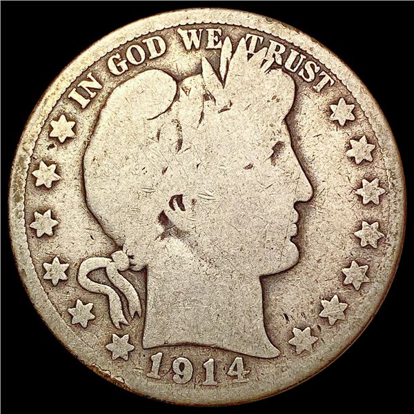 1914 Barber Half Dollar NICELY CIRCULATED