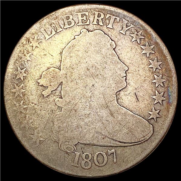 1807 Draped Bust Half Dollar NICELY CIRCULATED