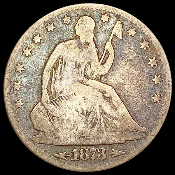 1873 Seated Liberty Half Dollar NICELY CIRCULATED