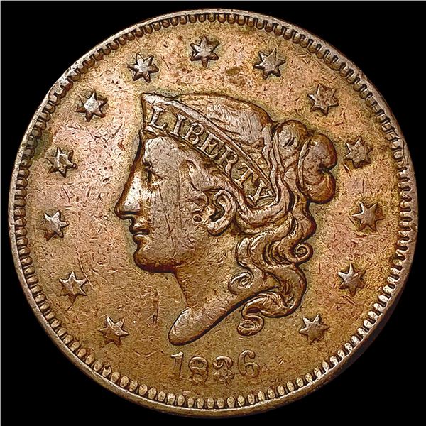 1836 Coronet Head Large Cent CLOSELY UNCIRCULATED