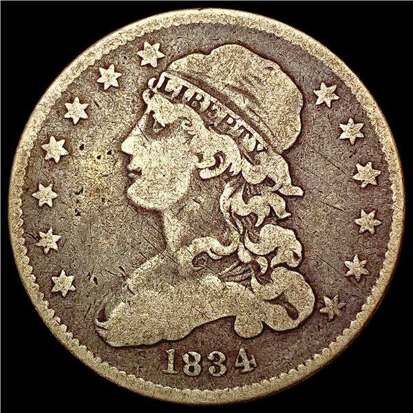 1834 Capped Bust Quarter NICELY CIRCULATED