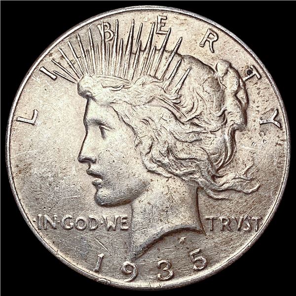 1935 Silver Peace Dollar CLOSELY UNCIRCULATED