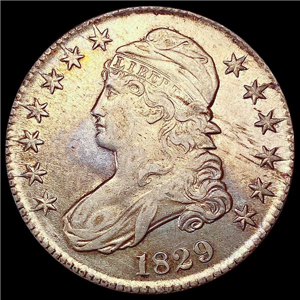 1829 Capped Bust Half Dollar NEARLY UNCIRCULATED