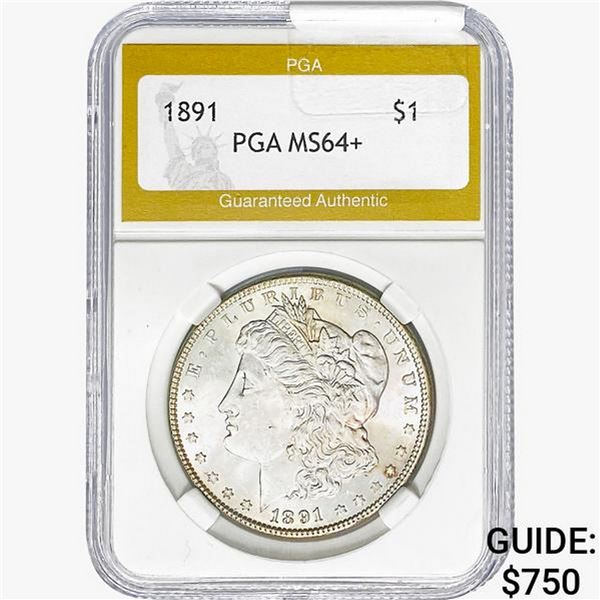 1891 Morgan Silver Dollar PGA MS64+