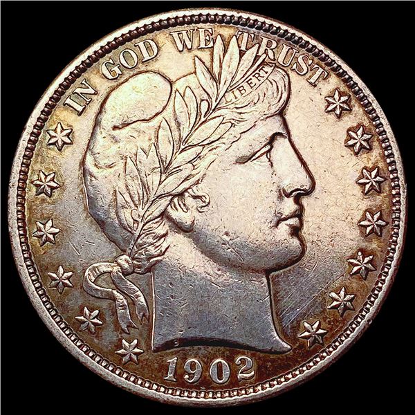 1902 Barber Half Dollar CHOICE AU