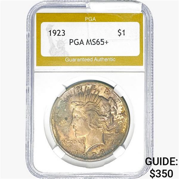 1923 Silver Peace Dollar PGA MS65+
