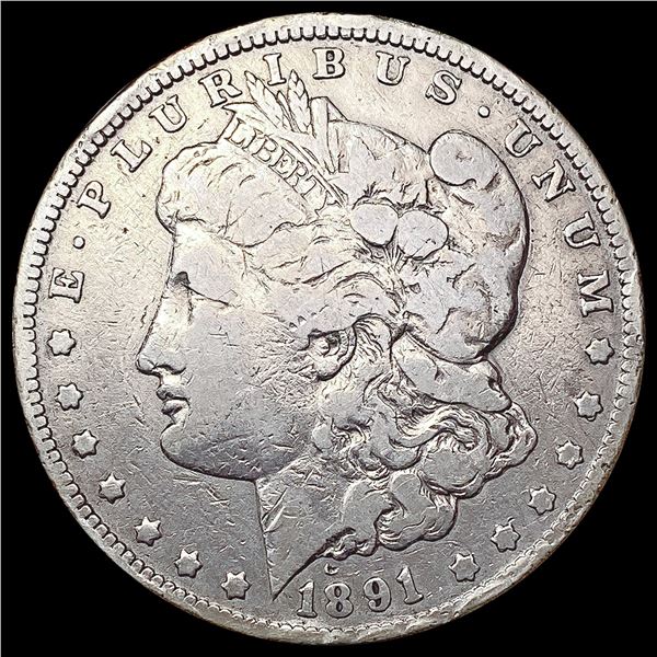 1891-CC Morgan Silver Dollar NICELY CIRCULATED