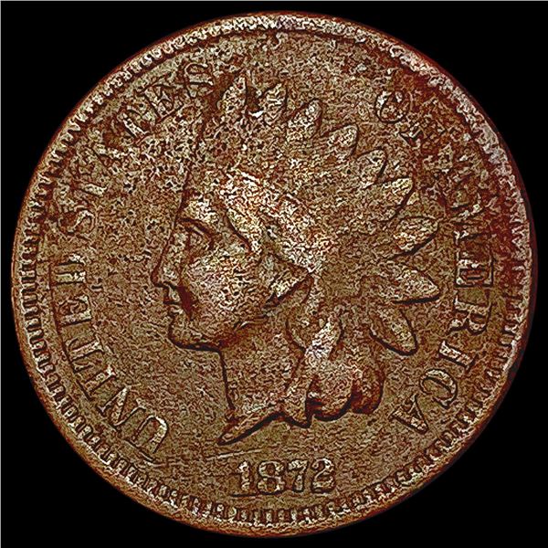 1872 Indian Head Cent LIGHTLY CIRCULATED