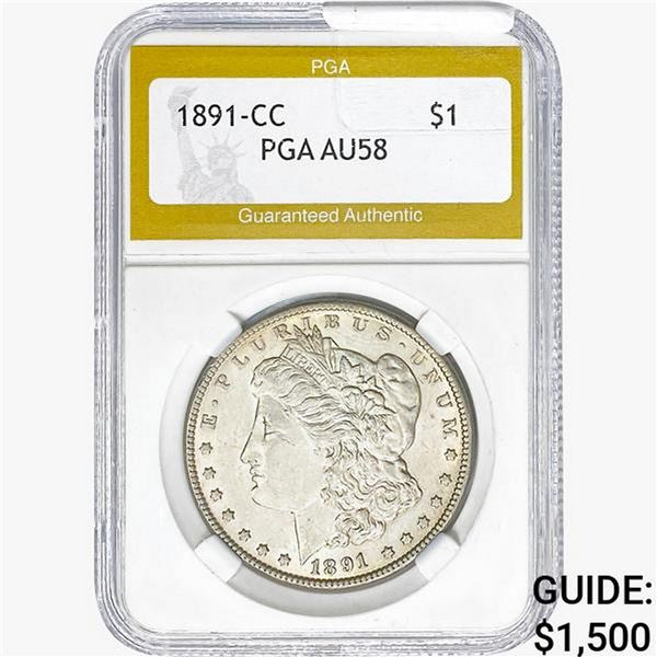 1891-CC Morgan Silver Dollar PGA MS61