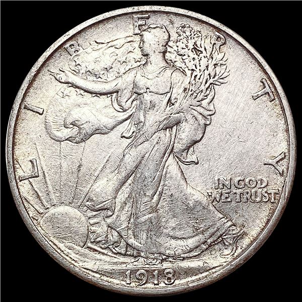 1918-S Walking Liberty Half Dollar CLOSELY UNCIRCULATED