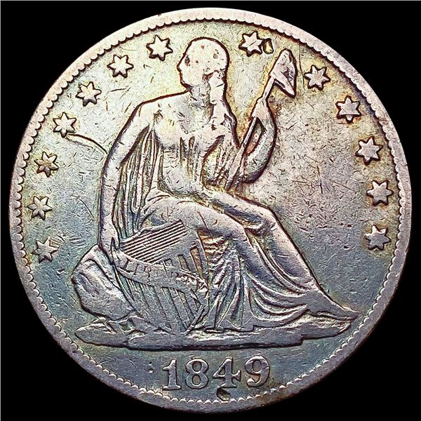 1849-O Seated Liberty Half Dollar LIGHTLY CIRCULATED
