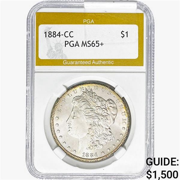 1884-CC Morgan Silver Dollar PGA MS65+