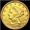 Image 1 : 1901 $2.50 Gold Quarter Eagle CLOSELY UNCIRCULATED