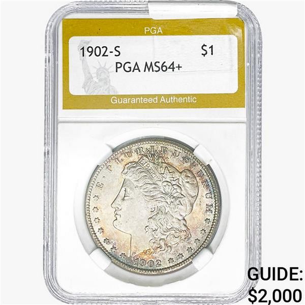 1902-S Morgan Silver Dollar PGA MS64+