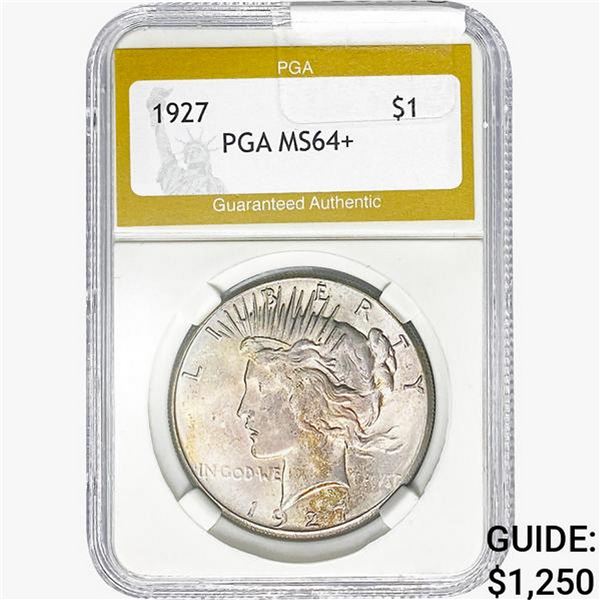 1927 Silver Peace Dollar PGA MS64+