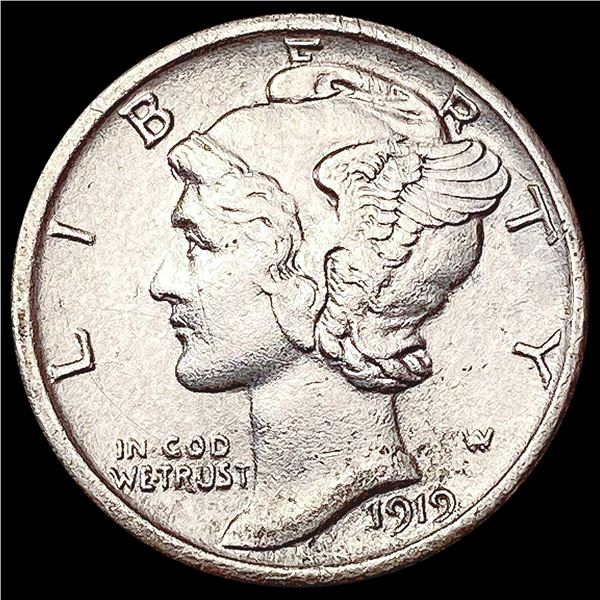 1919-S Mercury Dime CHOICE AU