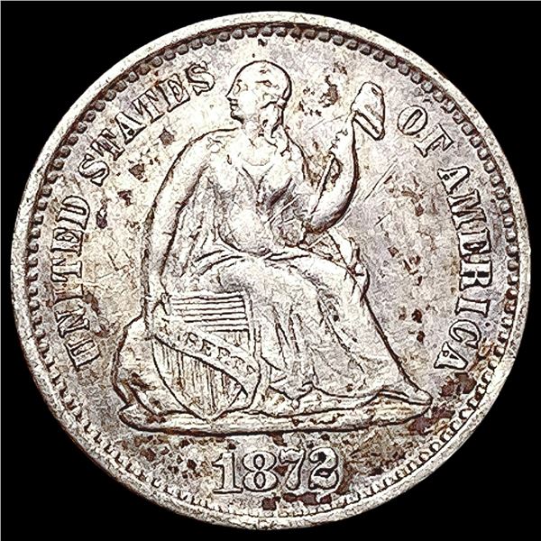 1872-S Seated Liberty Half Dime HIGH GRADE