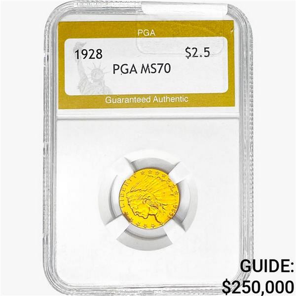 1928 $2.50 Gold Quarter Eagle PGA MS67