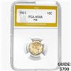 Image 1 : 1923 Mercury Silver Dime PGA MS66 FSB