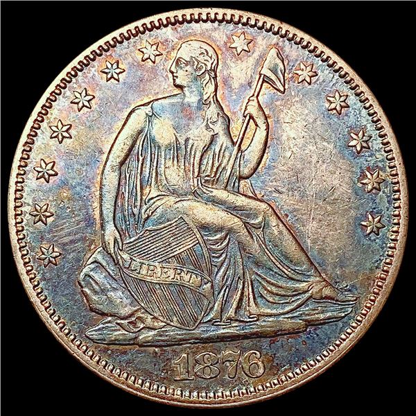 1876 Seated Liberty Half Dollar CLOSELY UNCIRCULATED