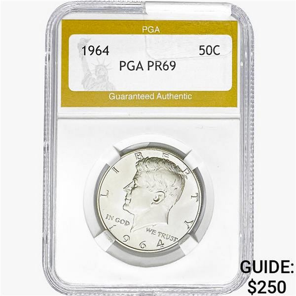 1964 Kennedy Half Dollar PGA PR69