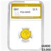 Image 1 : 1897 $2.50 Gold Quarter Eagle PGA MS65