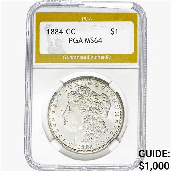 1884-CC Morgan Silver Dollar PGA MS64