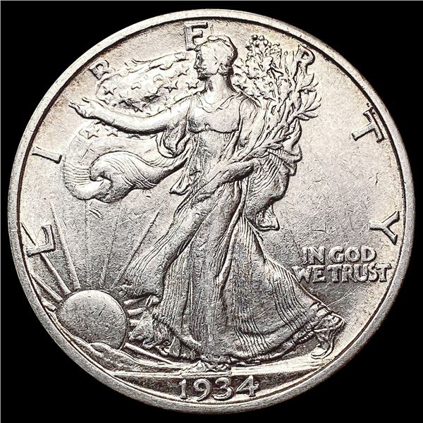 1934-S Walking Liberty Half Dollar CLOSELY UNCIRCULATED
