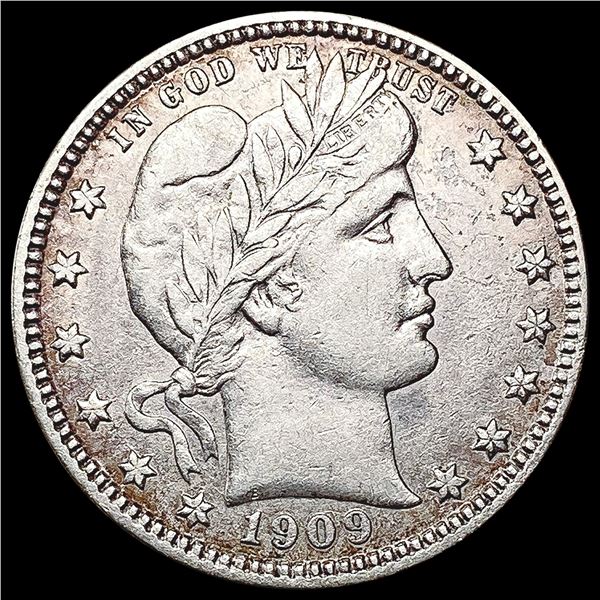 1909-S Barber Quarter CLOSELY UNCIRCULATED