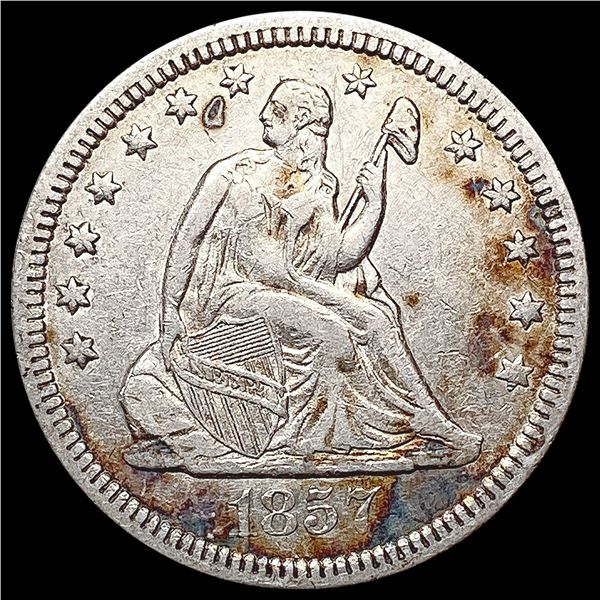 1857-O Seated Liberty Quarter LIGHTLY CIRCULATED