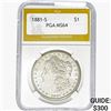 Image 1 : 1881-S Morgan Silver Dollar PGA MS64