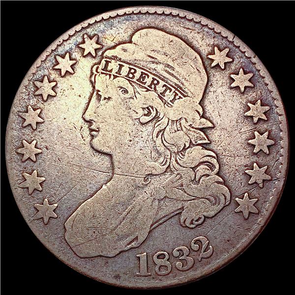 1832 Capped Bust Half Dollar LIGHTLY CIRCULATED