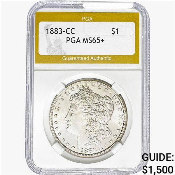 1883-CC Morgan Silver Dollar PGA MS65+