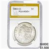 Image 1 : 1883-CC Morgan Silver Dollar PGA MS65+