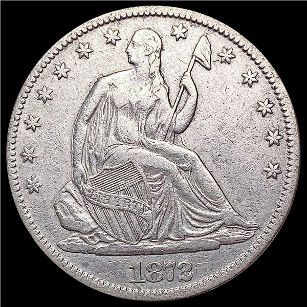 1872 Seated Liberty Half Dollar CLOSELY UNCIRCULATED