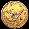 Image 2 : 1854 $2.50 Gold Quarter Eagle CLOSELY UNCIRCULATED