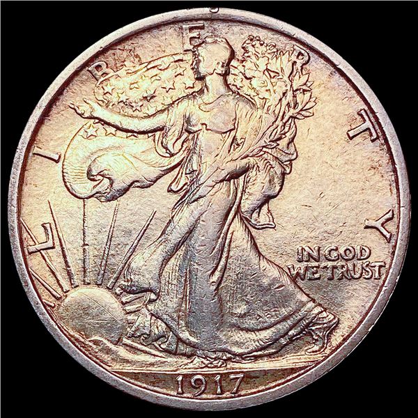 1917 Walking Liberty Half Dollar CLOSELY UNCIRCULATED