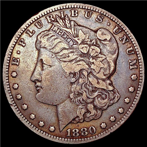 1880-CC Rev 78 Morgan Silver Dollar LIGHTLY CIRCULATED