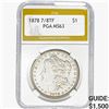 Image 1 : 1878 7/8 TF Morgan Silver Dollar PGA MS63+