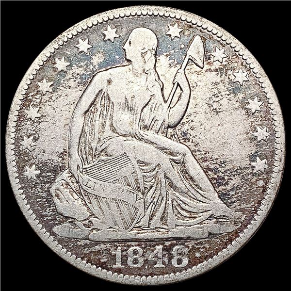 1848-O Seated Liberty Half Dollar LIGHTLY CIRCULATED