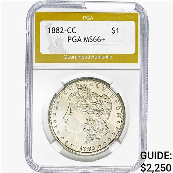1882-CC Morgan Silver Dollar PGA MS66+