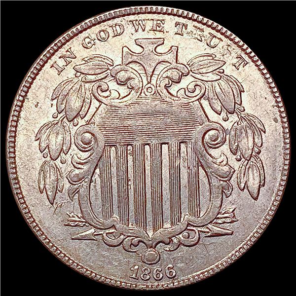 1866 Rays Shield Nickel UNCIRCULATED
