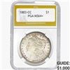 Image 1 : 1883-CC Morgan Silver Dollar PGA MS64+
