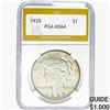 Image 1 : 1935 Silver Peace Dollar PGA MS64