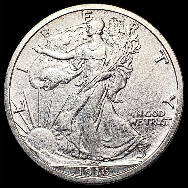 1916-D Walking Liberty Half Dollar UNCIRCULATED