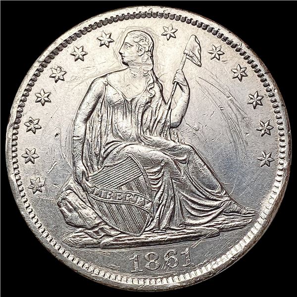 1861-S Seated Liberty Half Dollar UNCIRCULATED