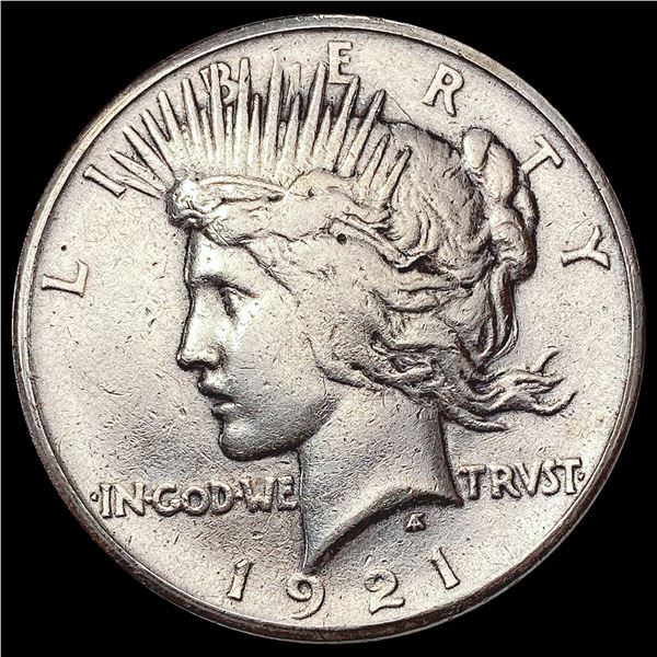 1921 Silver Peace Dollar NEARLY UNCIRCULATED