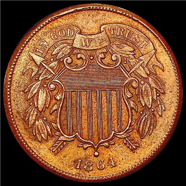 1864 Two Cent Piece CLOSELY UNCIRCULATED