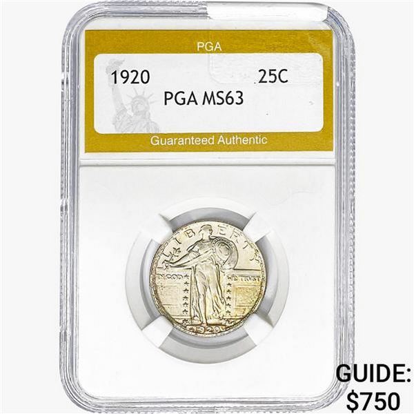 1920 Standing Liberty Quarter PGA MS63